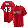 Choea St. Louis Cardinals #43 Pedro Pages Player Red Home Game Stitched Jerseys