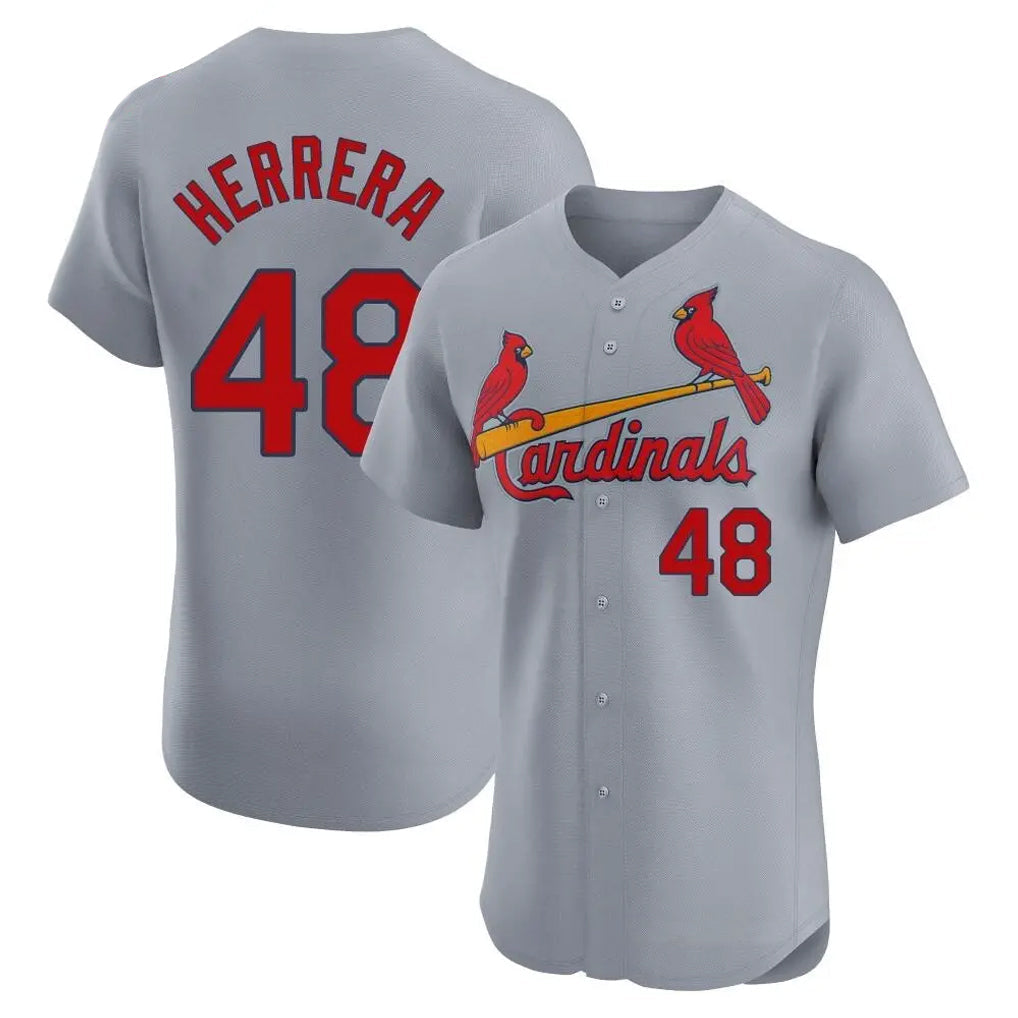 Choea St. Louis Cardinals #48 Ivan Herrera Player Gray Home Limited Elite Stitched Jerseys