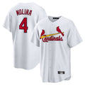 Choea St. Louis Cardinals #4 Yadier Molina Player White Home Game Stitched Jerseys