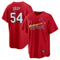 Choea St. Louis Cardinals #54 Sonny Gray Player Red Home Game Stitched Jerseys