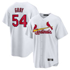 Choea St. Louis Cardinals #54 Sonny Gray Player White Home Game Stitched Jerseys