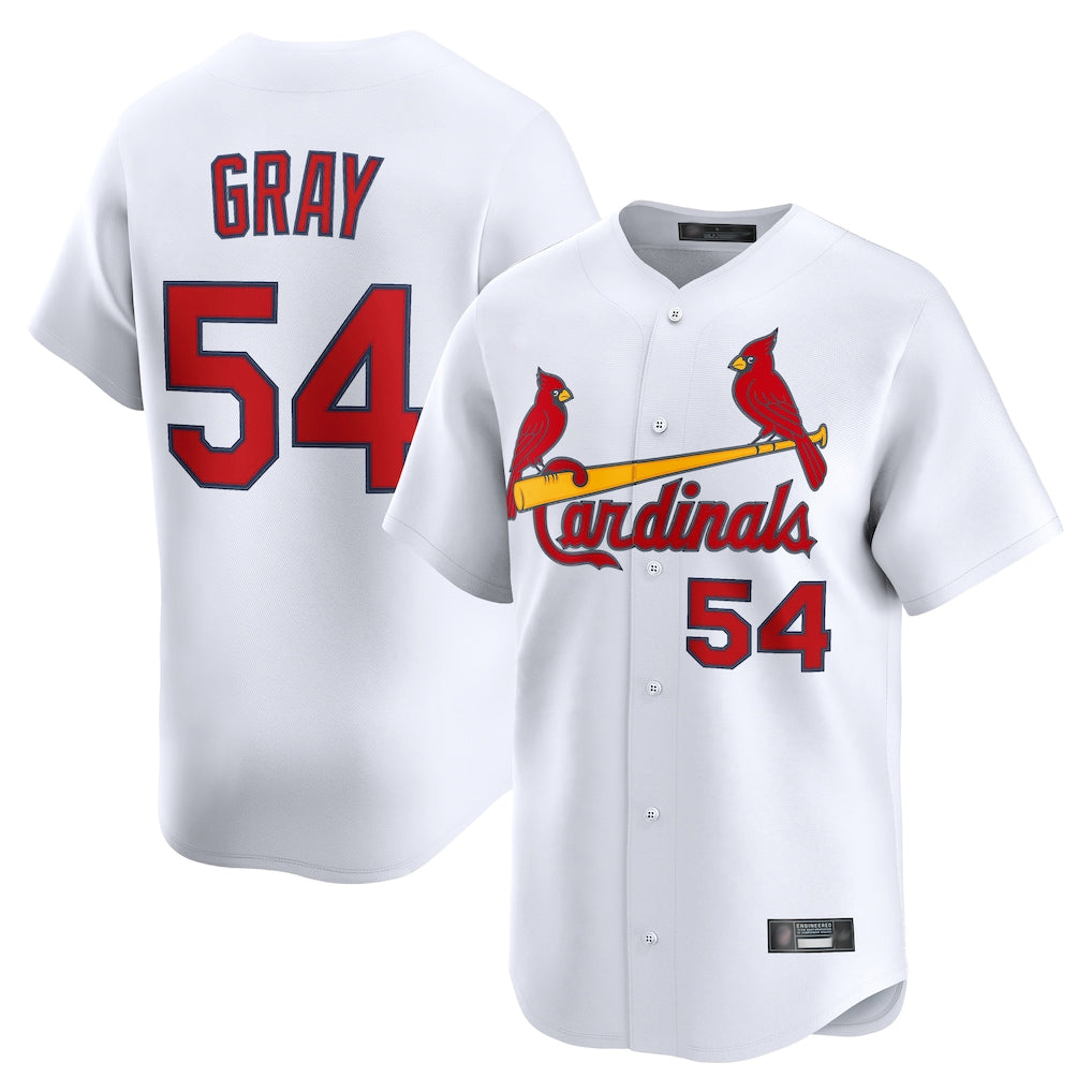 Choea St. Louis Cardinals #54 Sonny Gray Player White Home Limited Stitched Jerseys
