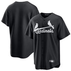 Choea St. Louis Cardinals Blank Player Black Cooperstown Collection Limited Stitched Jerseys
