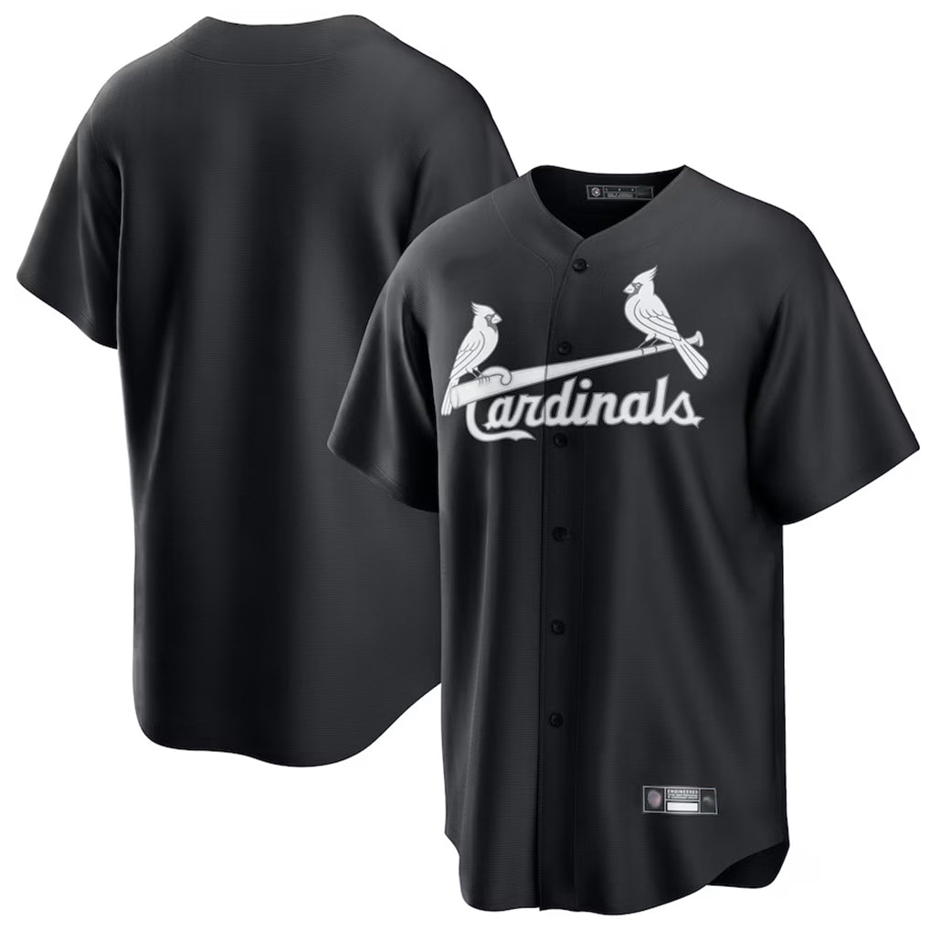 Choea St. Louis Cardinals Blank Player Black Cooperstown Collection Limited Stitched Jerseys