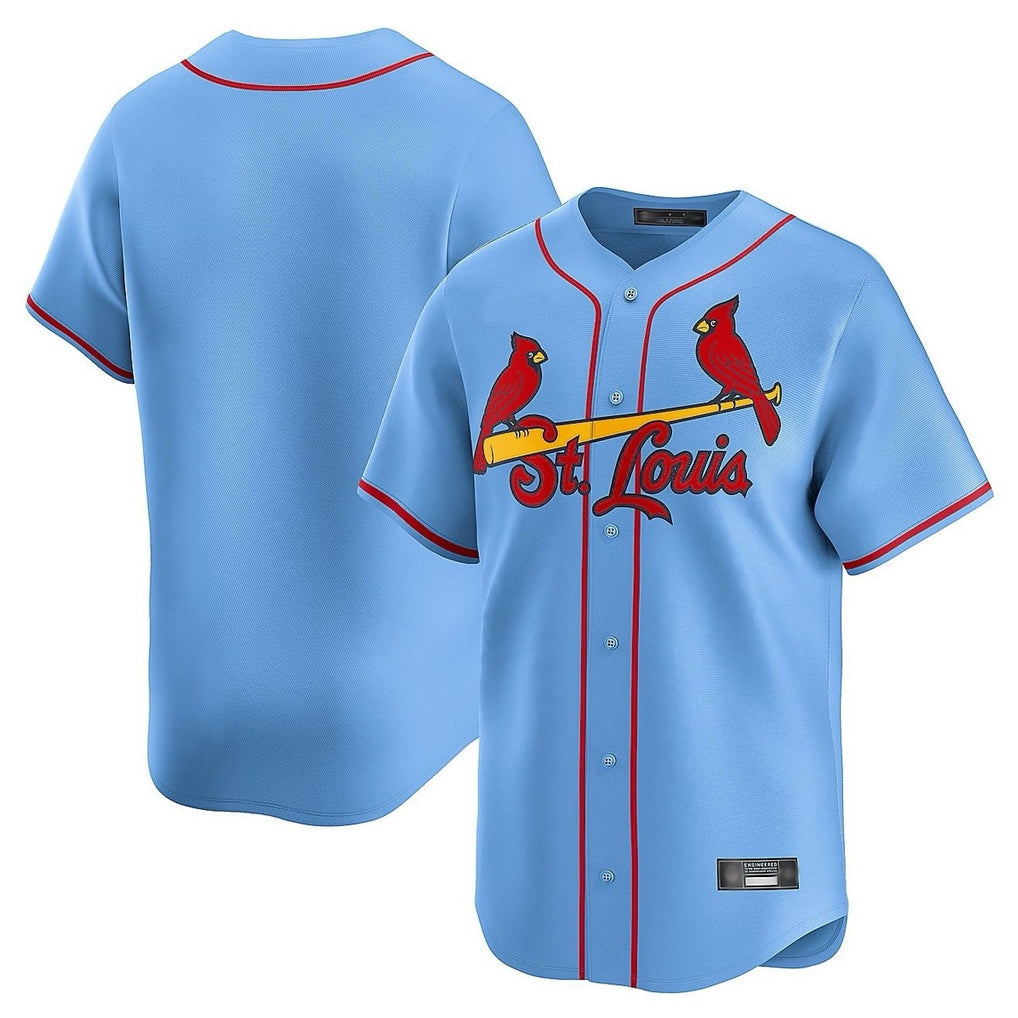 Choea St. Louis Cardinals Blank Player Light Blue Home Limited Stitched Jerseys