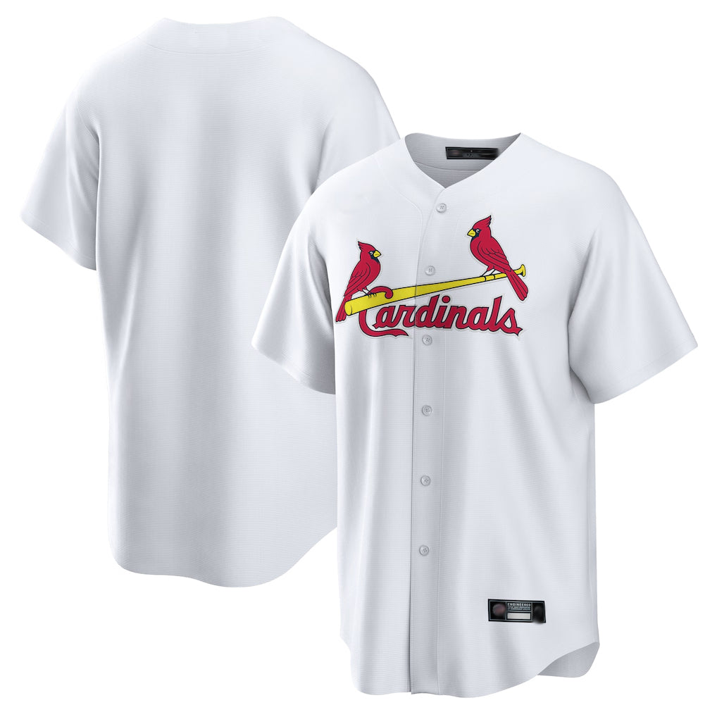 Choea St. Louis Cardinals Blank Player White Home Game Stitched Jerseys