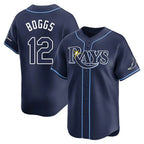 Choea TB.Rays #12 Wade Boggs Player Navy Home Limited Stitched Jerseys