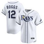 Choea TB.Rays #12 Wade Boggs Player White Home Limited Stitched Jerseys