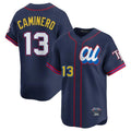 Choea TB.Rays #13 Junior Caminero Player Navy All-star Limited Stitched Jersey