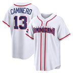 Choea TB.Rays #13 Junior Caminero Player White 2026 World Classic Limited Stitched Jerseys
