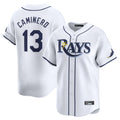 Choea TB.Rays #13 Junior Caminero Player White Home Limited Stitched Jerseys