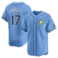 Choea TB.Rays #17 Jake Fraley Player Light Blue Home Limited Stitched Jerseys