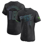Choea TB.Rays #18 Shane McClanahan Player Black City Connect Home Limited Elite Stitched Jerseys