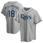 Choea TB.Rays #18 Shane McClanahan Player Gray Home Game Stitched Jerseys