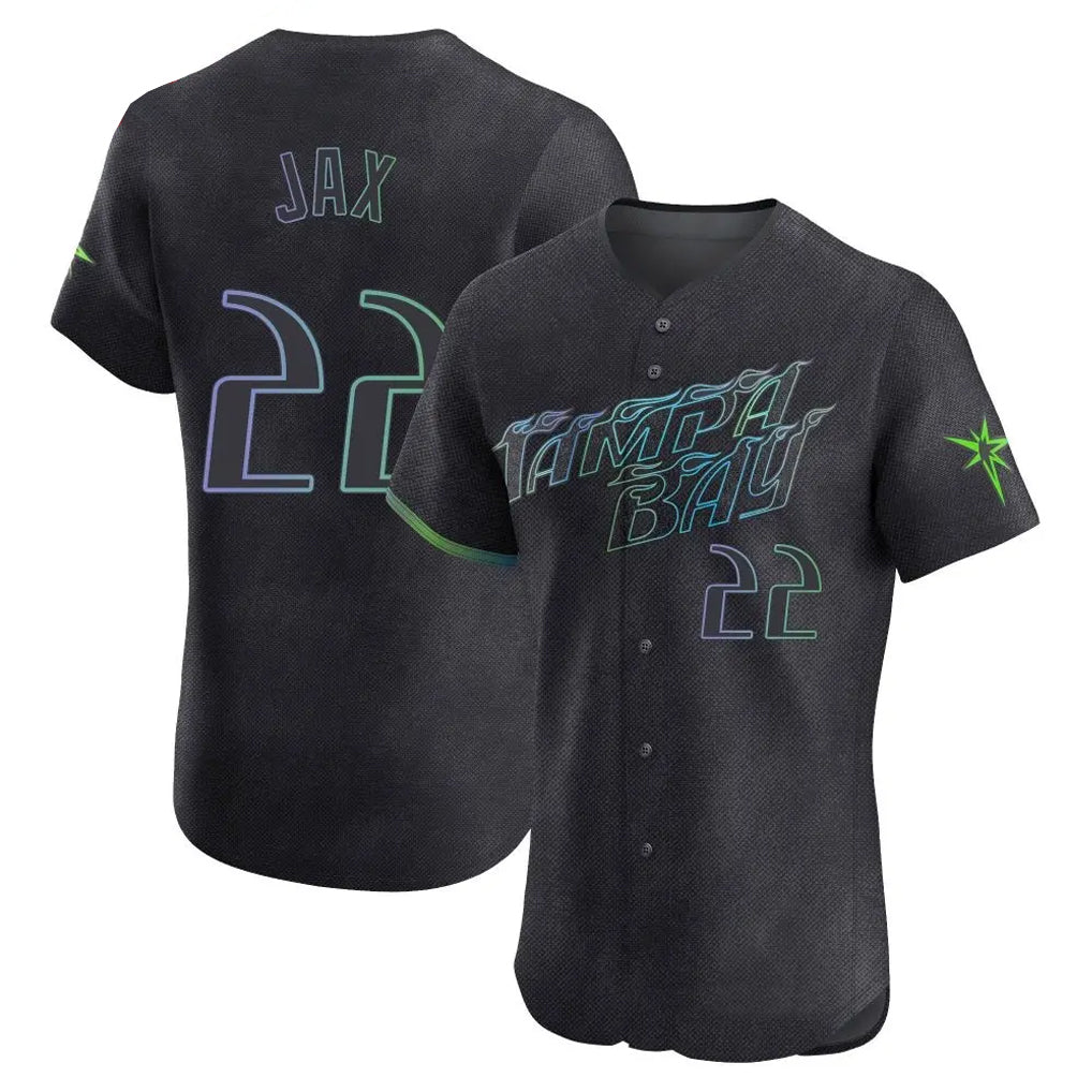 Choea TB.Rays #22 Griffin Jax Player Black City Connect Home Limited Elite Stitched Jerseys