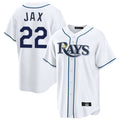 Choea TB.Rays #22 Griffin Jax Player White Home Game Stitched Jerseys