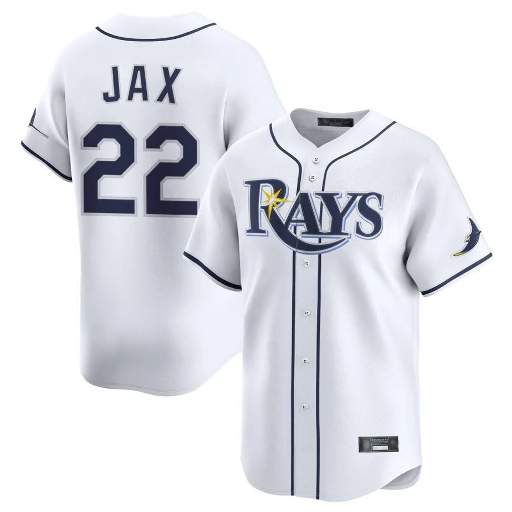 Choea TB.Rays #22 Griffin Jax Player White Home Limited Stitched Jerseys