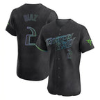 Choea TB.Rays #2 Yandy Diaz Player Black City Connect Home Limited Elite Stitched Jerseys