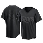 Choea TB.Rays #2 Yandy Diaz Player Black Home Game Stitched Jerseys