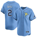 Choea TB.Rays #2 Yandy Diaz Player Light Blue Home Limited Stitched Jerseys