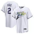 Choea TB.Rays #2 Yandy Diaz Player White City Connect Home Stitched Jerseys