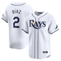 Choea TB.Rays #2 Yandy Diaz Player White Home Limited Stitched Jerseys