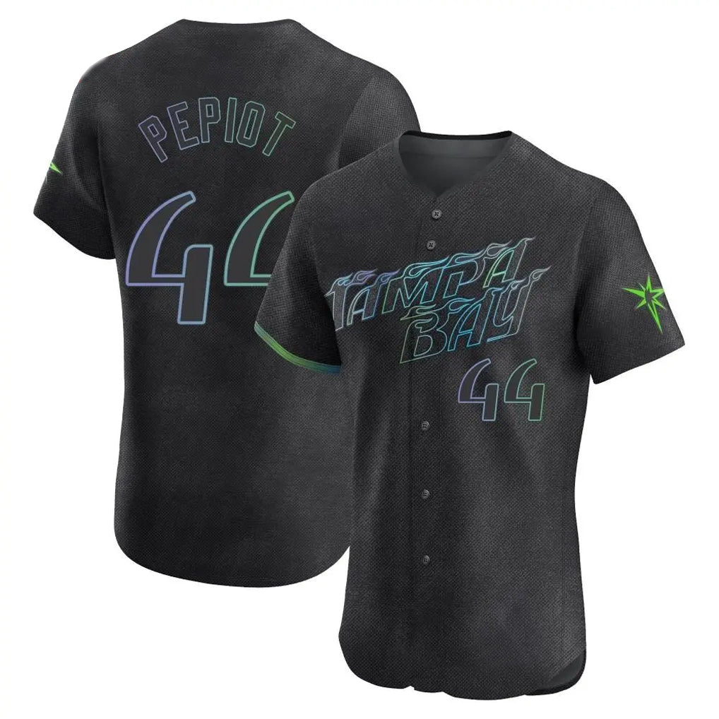 Choea TB.Rays #44 Ryan Pepiot Player Black City Connect Home Limited Elite Stitched Jerseys
