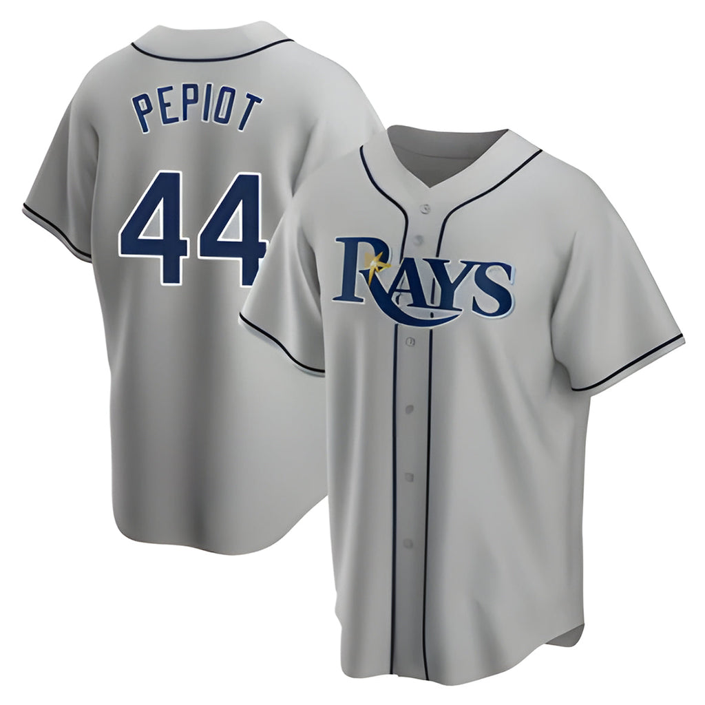 Choea TB.Rays #44 Ryan Pepiot Player Gray Home Game Stitched Jerseys