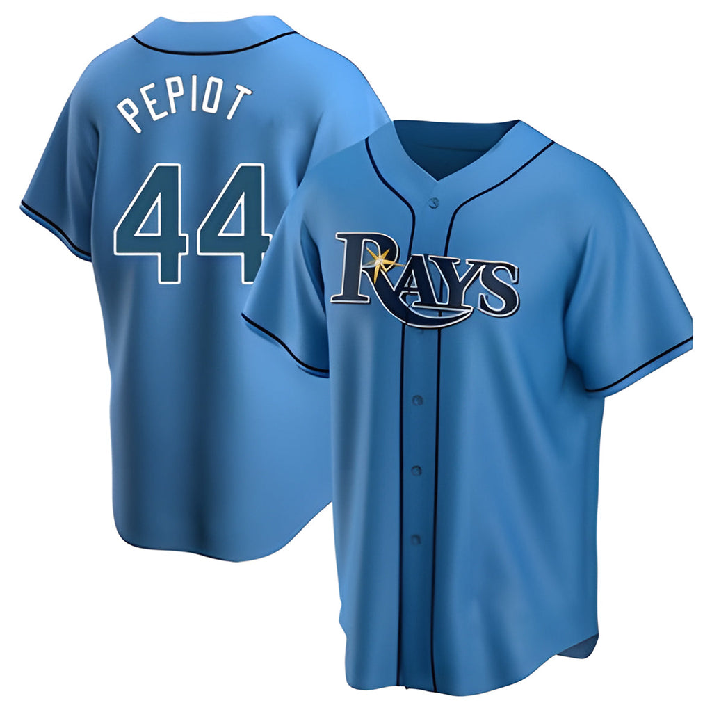Choea TB.Rays #44 Ryan Pepiot Player Light Blue Home Game Stitched Jerseys