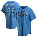 Choea TB.Rays #44 Ryan Pepiot Player Light Blue Home Game Stitched Jerseys
