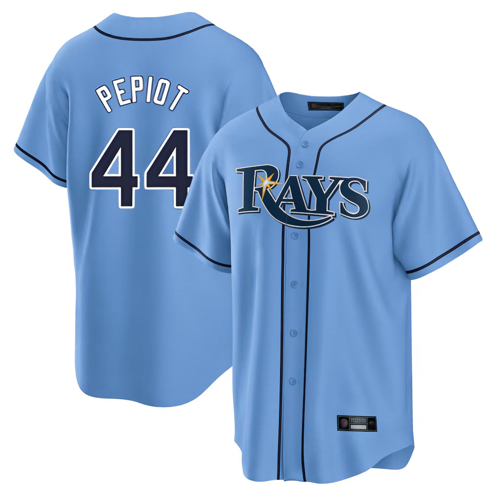 Choea TB.Rays #44 Ryan Pepiot Player Light Blue Home Limited Stitched Jerseys