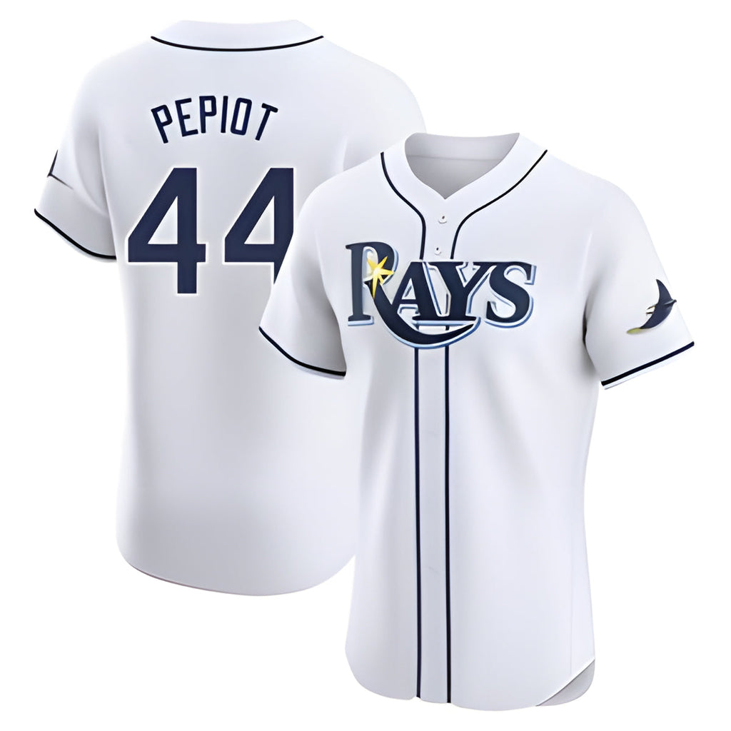 Choea TB.Rays #44 Ryan Pepiot Player White Home Limited Elite Stitched Jerseys