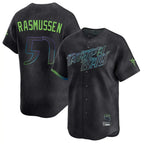 Choea TB.Rays #57 Drew Rasmussen Player Black City Connect Home Limited Stitched Jerseys