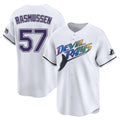 Choea TB.Rays #57 Drew Rasmussen Player White City Connect Home Stitched Jerseys