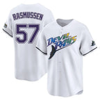 Choea TB.Rays #57 Drew Rasmussen Player White City Connect Home Stitched Jerseys