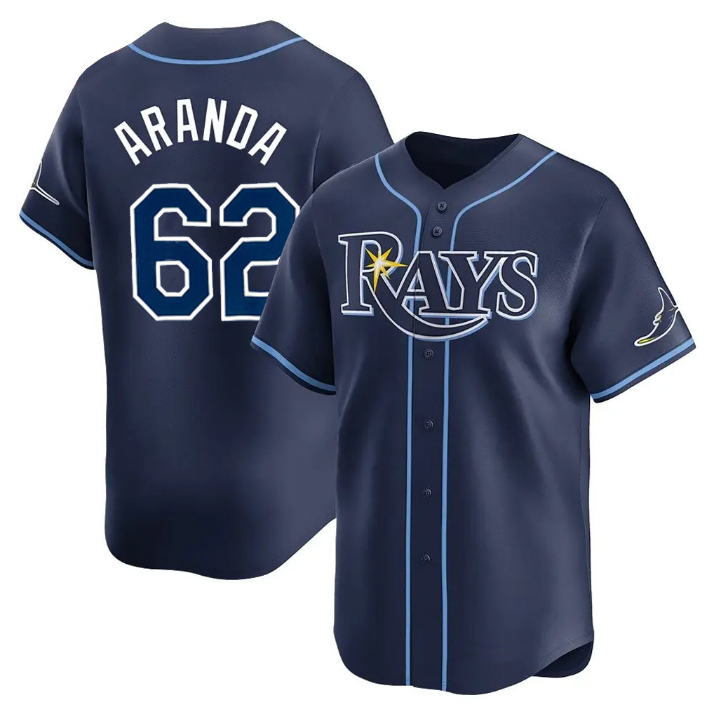 Choea TB.Rays #62 Jonathan Aranda Player Navy Home Limited Stitched Jerseys