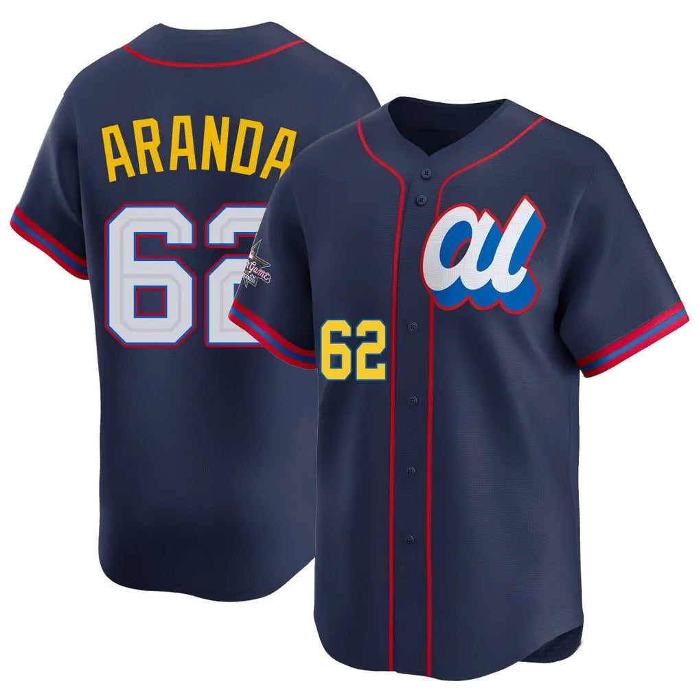 Choea TB.Rays #62 Jonathan Aranda Player Navy Limited American League All-Star Edition Stitched Jerseys