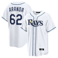Choea TB.Rays #62 Jonathan Aranda Player White Home Game Stitched Jerseys