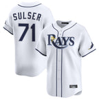 Choea TB.Rays #71 Cole Sulser Player White Home Limited Stitched Jerseys