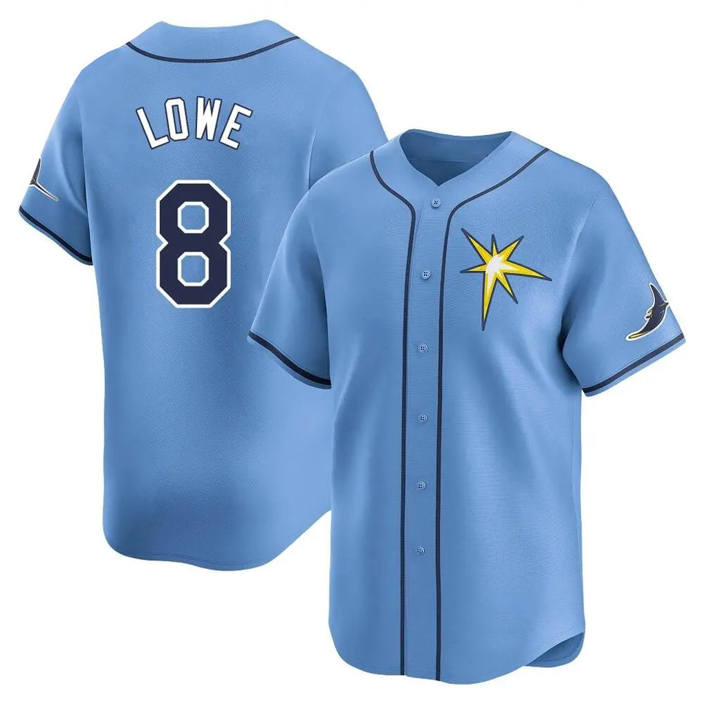 Choea TB.Rays #8 Brandon Lowe Player Light Blue Home Limited Stitched Jerseys