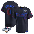 Choea T.Blue Jays #0 Andres Gimenez Player Black 2025 World Series City Connect Stitched Jerseys