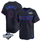 Choea T.Blue Jays #0 Andres Gimenez Player Black 2025 World Series City Connect Stitched Jerseys