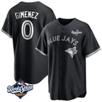 Choea T.Blue Jays #0 Andres Gimenez Player Black 2025 World Series Game Stitched Jerseys