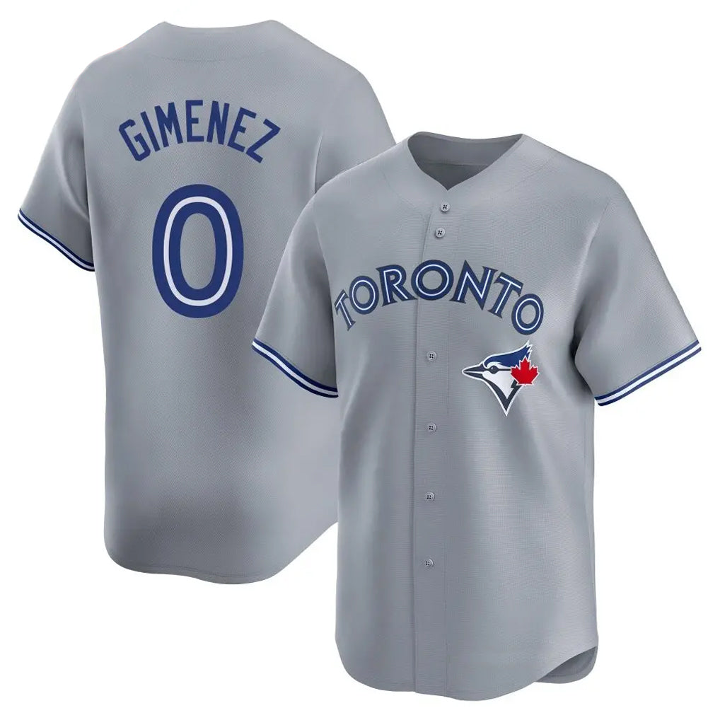 Choea T.Blue Jays #0 Andres Gimenez Player Gray Home Game Stitched Jerseys