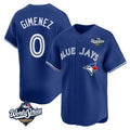 Choea T.Blue Jays #0 Andres Gimenez Player Royal 2025 World Series Limited Stitched Jerseys