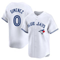 Choea T.Blue Jays #0 Andres Gimenez Player White Home Limited Stitched Jerseys