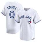 Choea T.Blue Jays #0 Andres Gimenez Player White Home Limited Stitched Jerseys