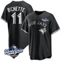 Choea T.Blue Jays #11 Bo Bichette Player Black 2025 World Series Game Stitched Jerseys