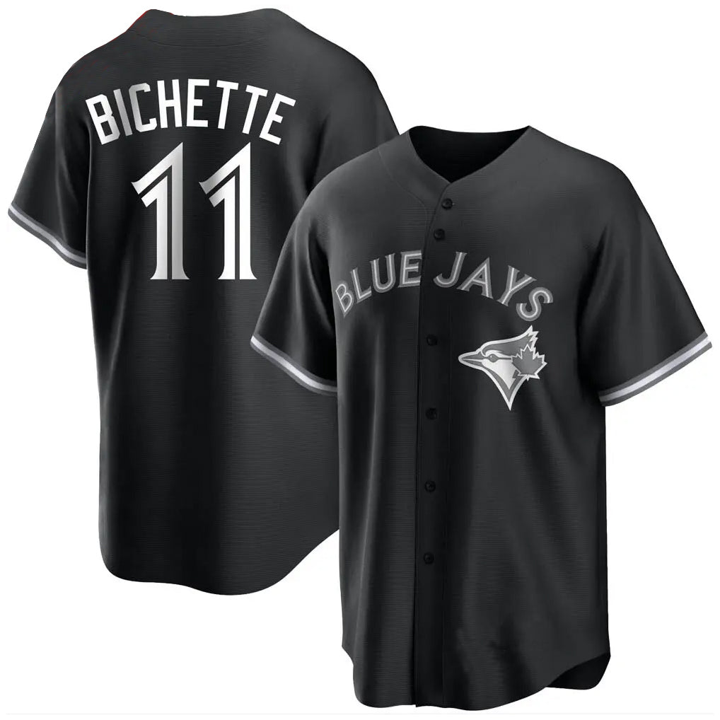 Choea T.Blue Jays #11 Bo Bichette Player Black Home Game Stitched Jerseys