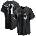 Choea T.Blue Jays #11 Bo Bichette Player Black Home Game Stitched Jerseys